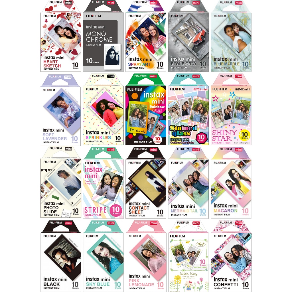 Fujifilm Instax Mini Films Assorted For Instax Mini Camera, Instax Mini ...
