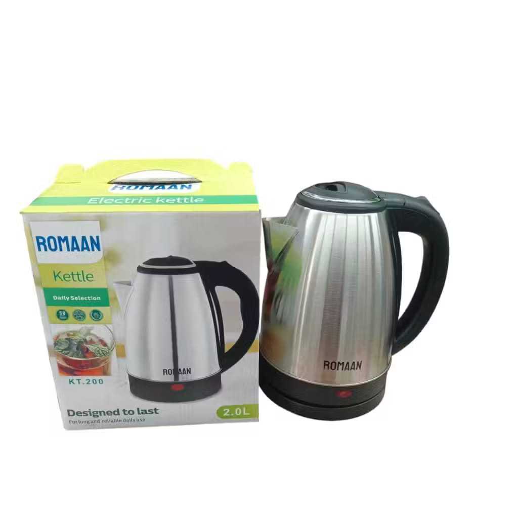 SKALETT Stailness Steel 2L Kettle Electric Heat Kettle Pemanas Air ...