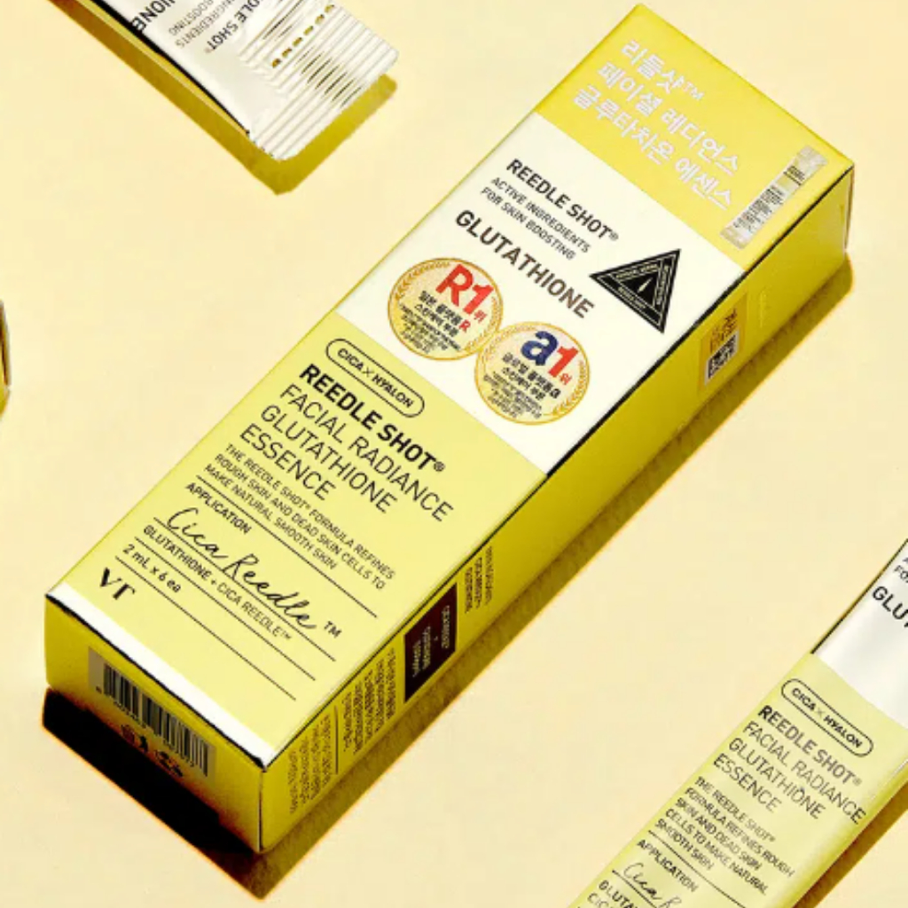 VT Korea - Reedle Shot Radiance Glutathione Essence 2ml x 6 | Brightening & Glow | Skin Tone Care (DAISO Korea)
