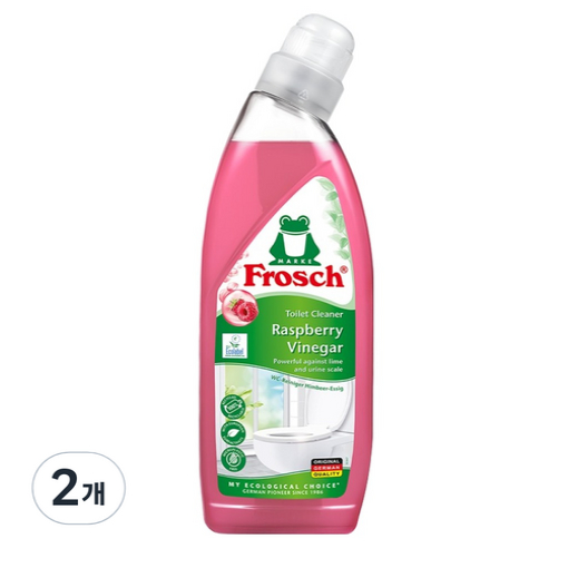 Frosch Toilet Cleaner Raspberry Vinegar 750ml × 2pcs | Shopee Singapore