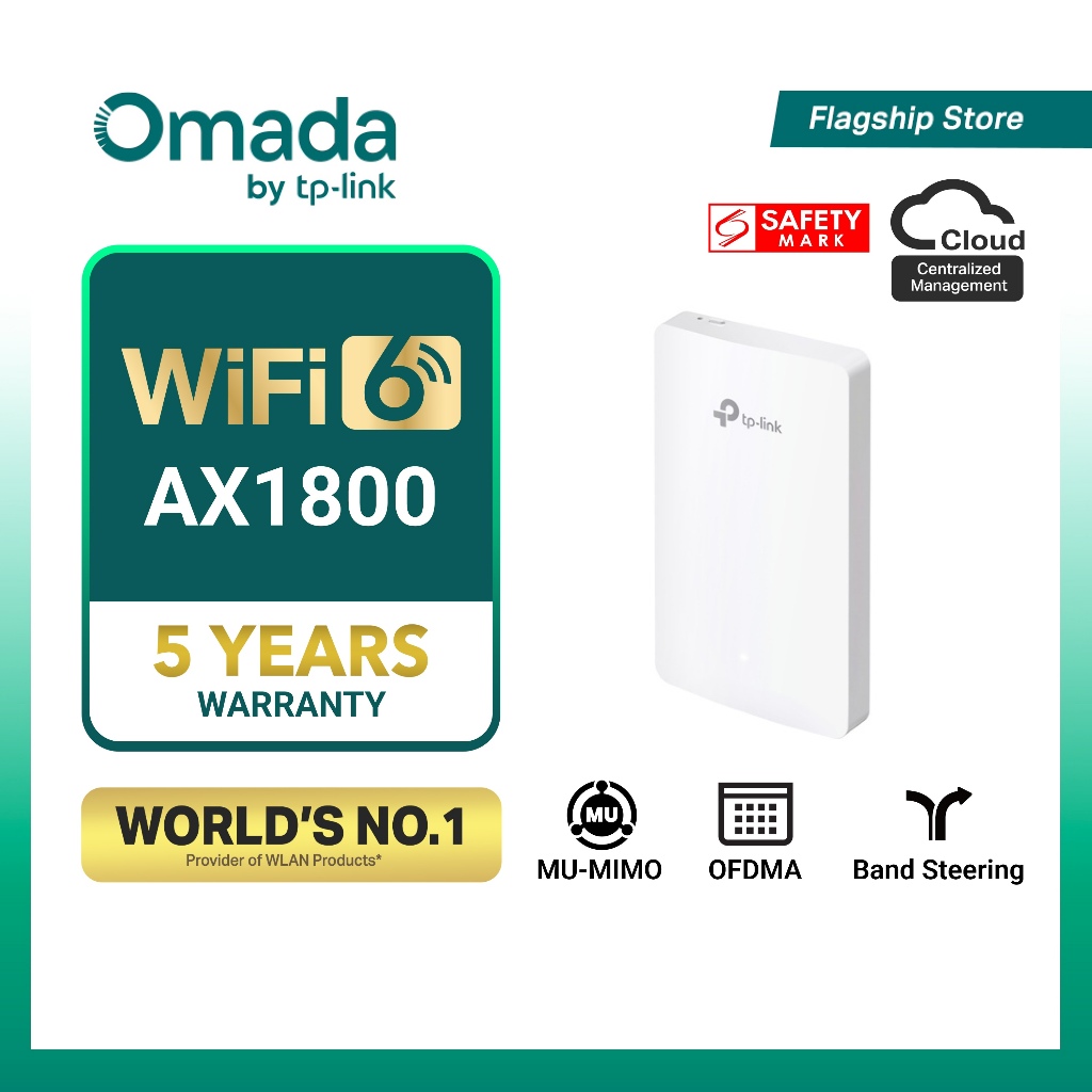TP-Link EAP615-Wall AX1800 Wall Plate WiFi 6 Access Point | Shopee ...