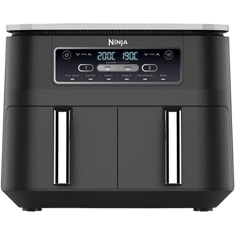 Ninja Foodi AF300 - Dual Zone Digital Air Fryer, 2 Drawers, 7.6L, 6-in ...