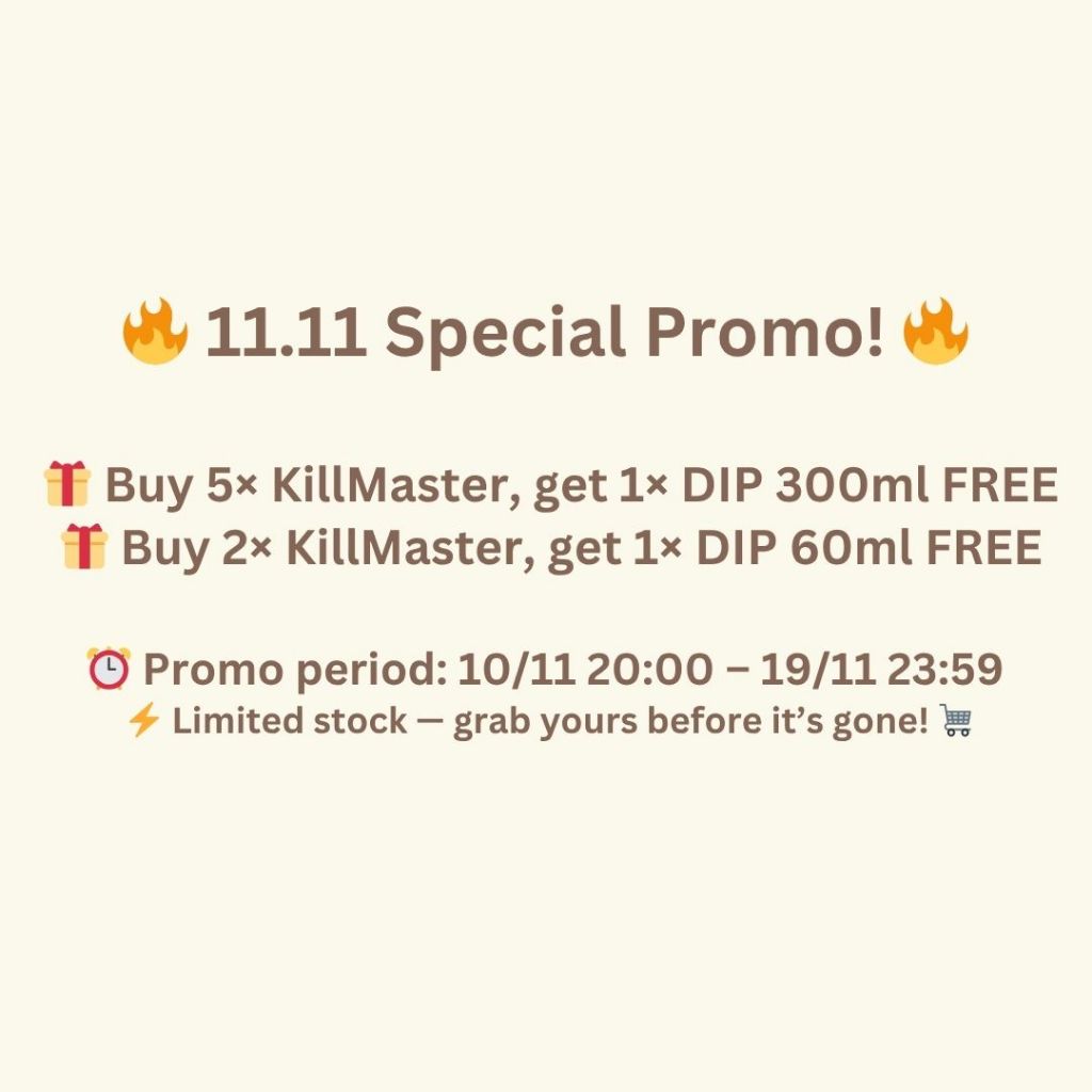 KILLMASTER Insecticide Spray 450ml | NEA Registered | Oil-Based ...