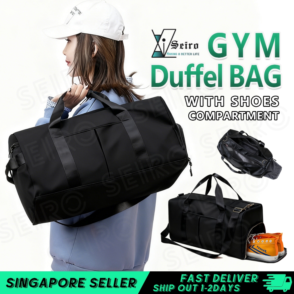 【SG】Yoga Gym Sports Bag - Large Capacity 70L With Shoe Compartment Dry ...