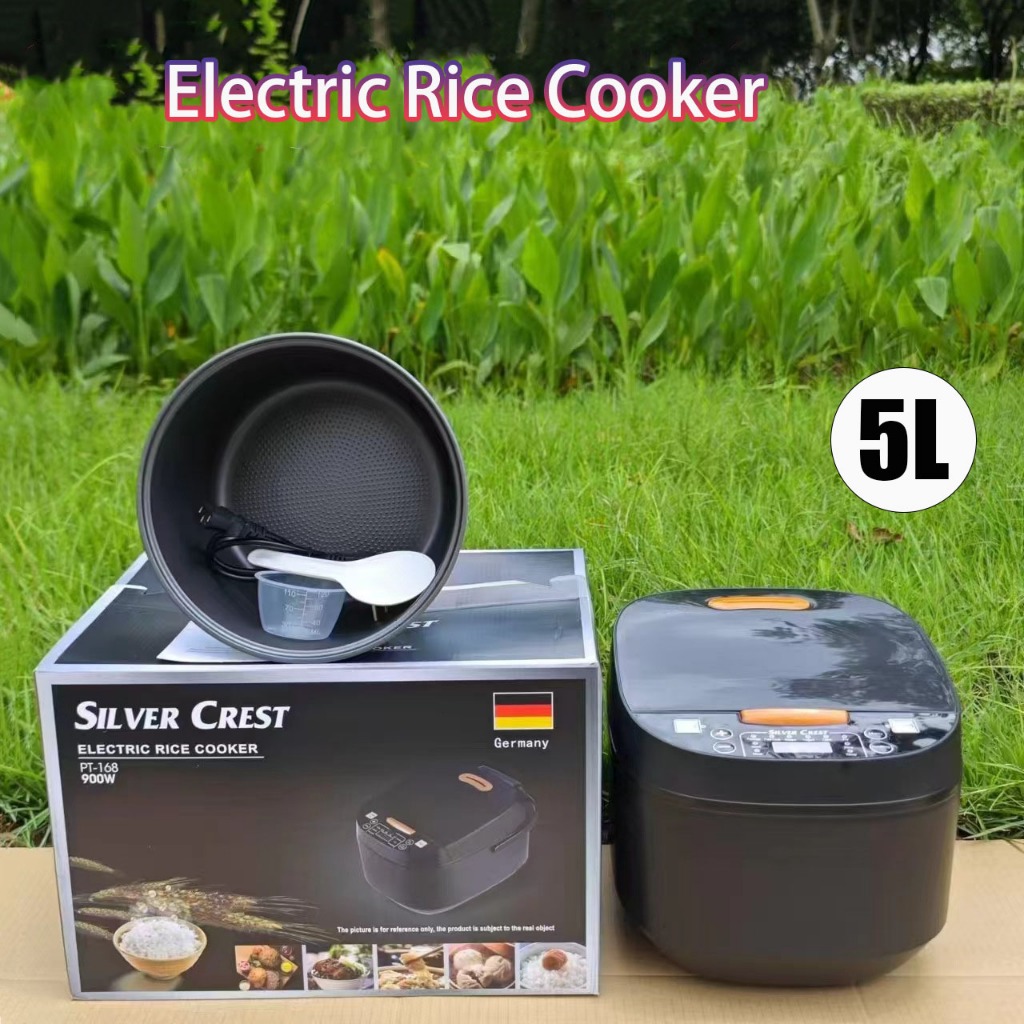 5L Rice Cooker Large capacity Non-Stick Rice Cooker Stainless Steel ...