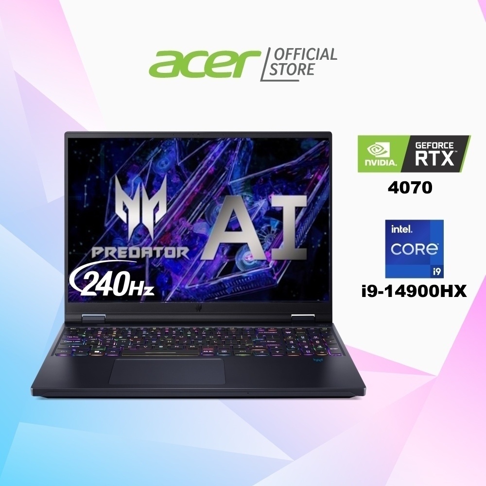 [AI GAMING PC][NVIDIA RTX 4070 & Intel i9-14900HX] Predator Helios 16 ...