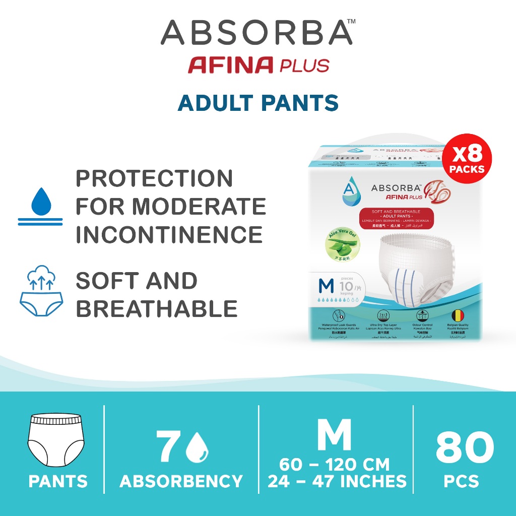 [1 Carton] Absorba Afina Plus Pull Up Pants Assorted (8 packs) | Shopee ...