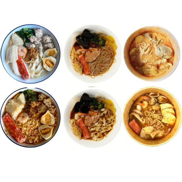 dotdotbowl Bundle D - Sampler Noodles Set (2 Gangsa + 2 Oriental Mala ...