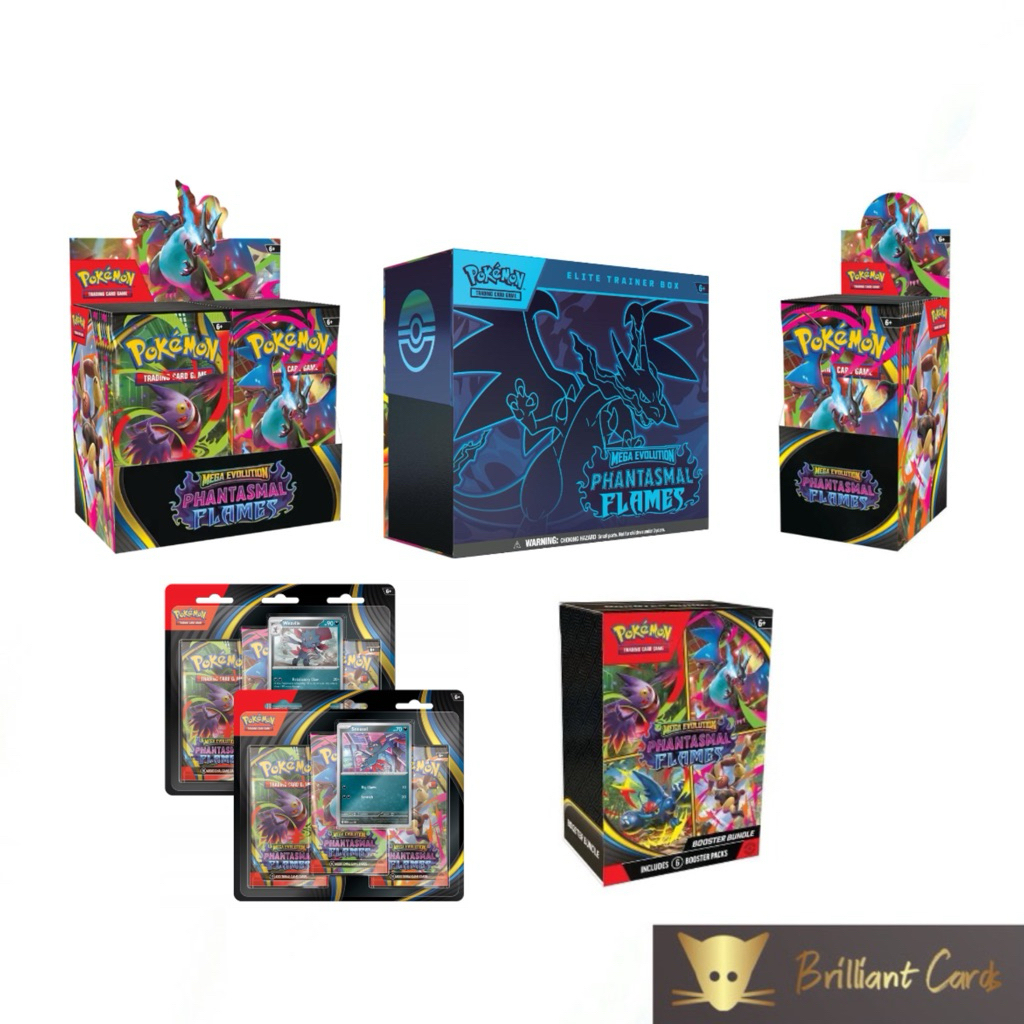 Pokemon ME02 Phantasmal Flames Booster Box / ETB / Booster bundle / Blister  | Shopee Singapore