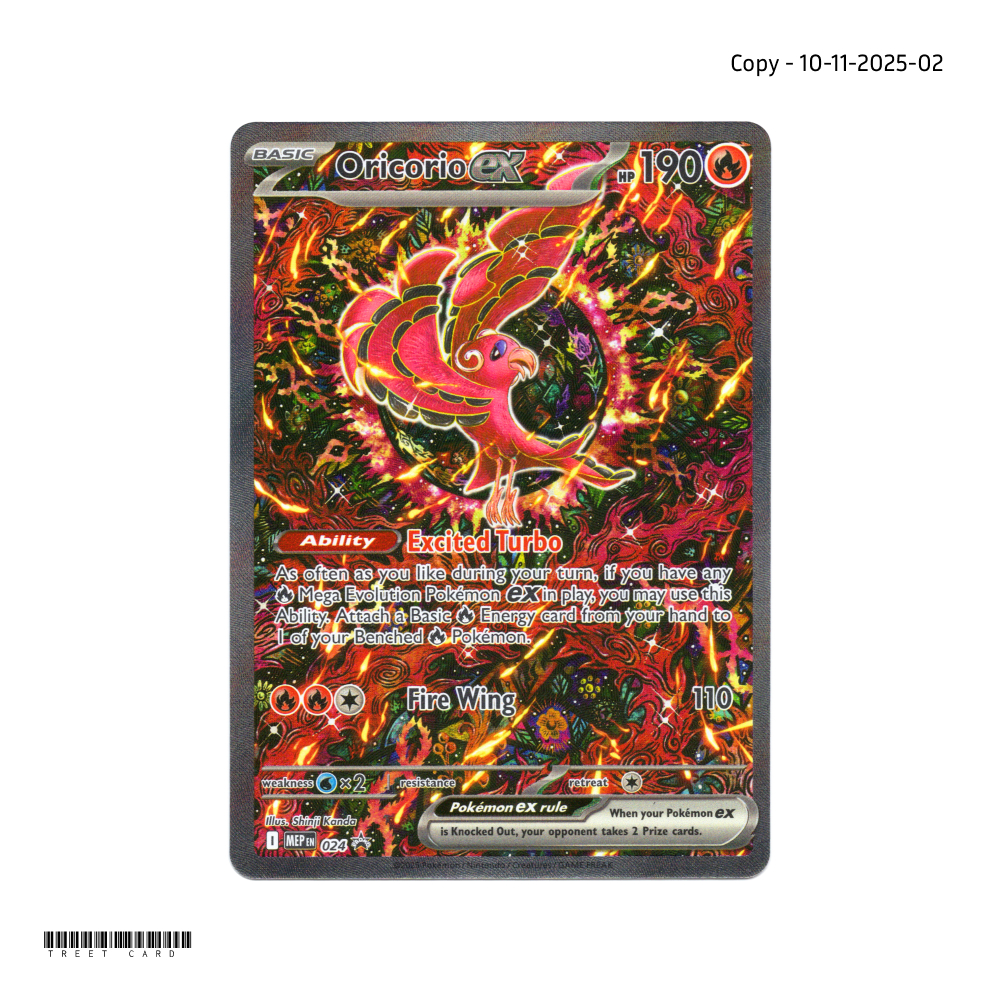 Oricorio ex MEP 024 Promo Mega Charizard Ultra-Premium Collection UPC ...