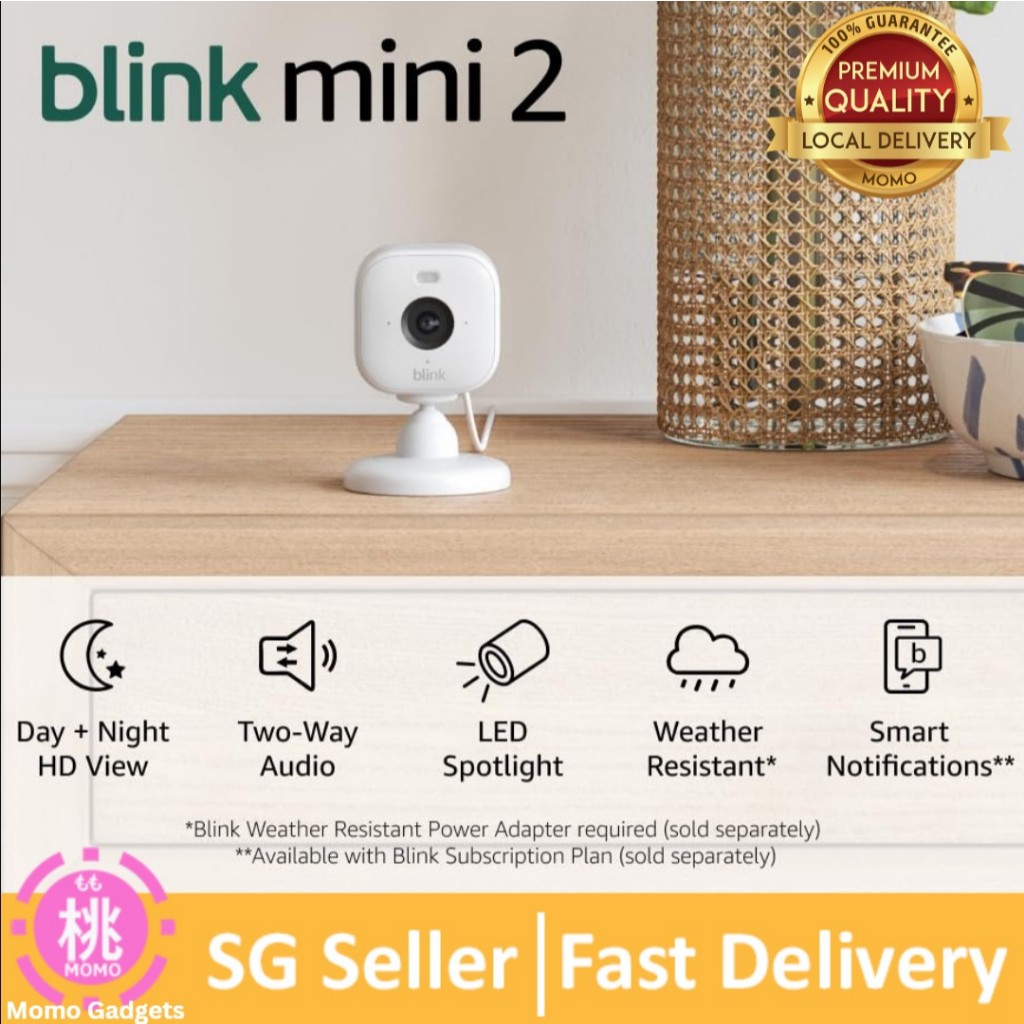 Blink Mini 2 / Mini 1 – Compact indoor smart security camera, 1080 HD ...