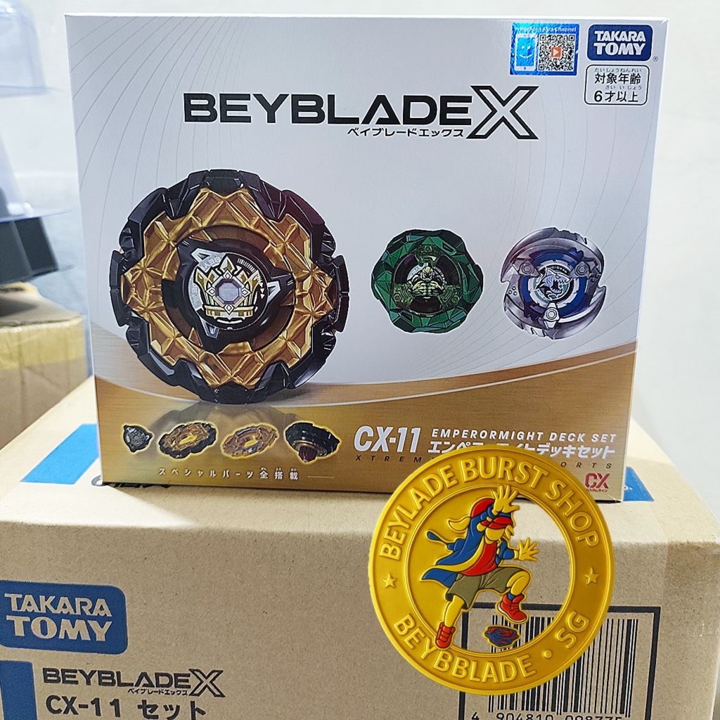 Beyblade X CX-11 Emperor Might Deck Set Takara Tomy | Shopee Singapore