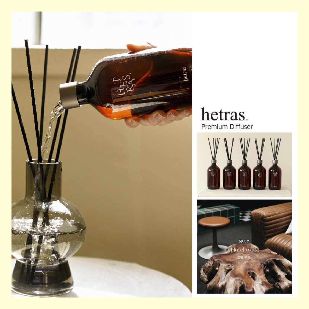 Hetras Premium Reed Diffuser 500ml –Hotel Wood / Signature Scent ...