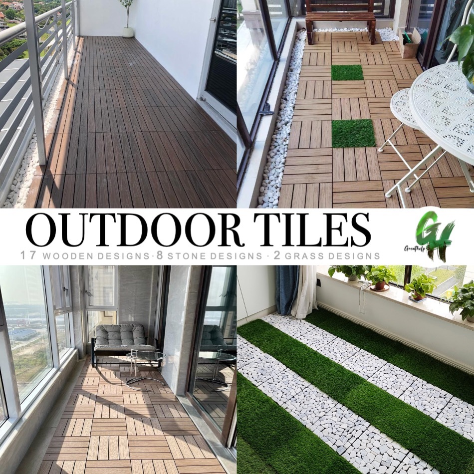 ⭐SG GREATHELP⭐ Decking Tiles Interlock Decking Outdoor Decking Balcony ...