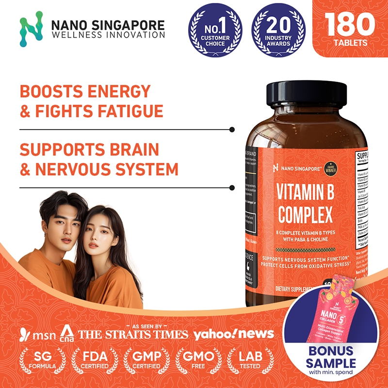 Vitamin B Complex – Energy & Brain Support Supplement, PABA & Choline ...
