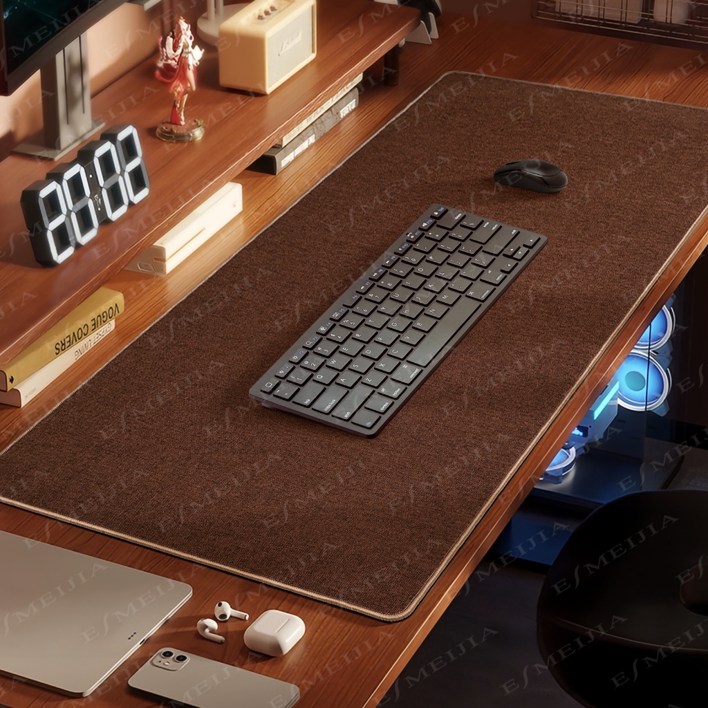 Mouse Pad Table Mat Waterproof Rubber Anti-Slip Cotton Linen Soft鼠标垫 桌垫 ...