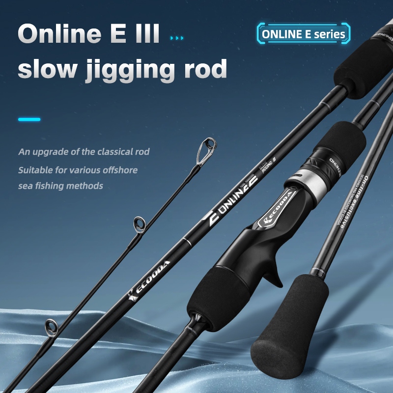 Ecooda Online E III Slow Jigging Rod Carbon Cloth Fuji A Guide 1.5 ...