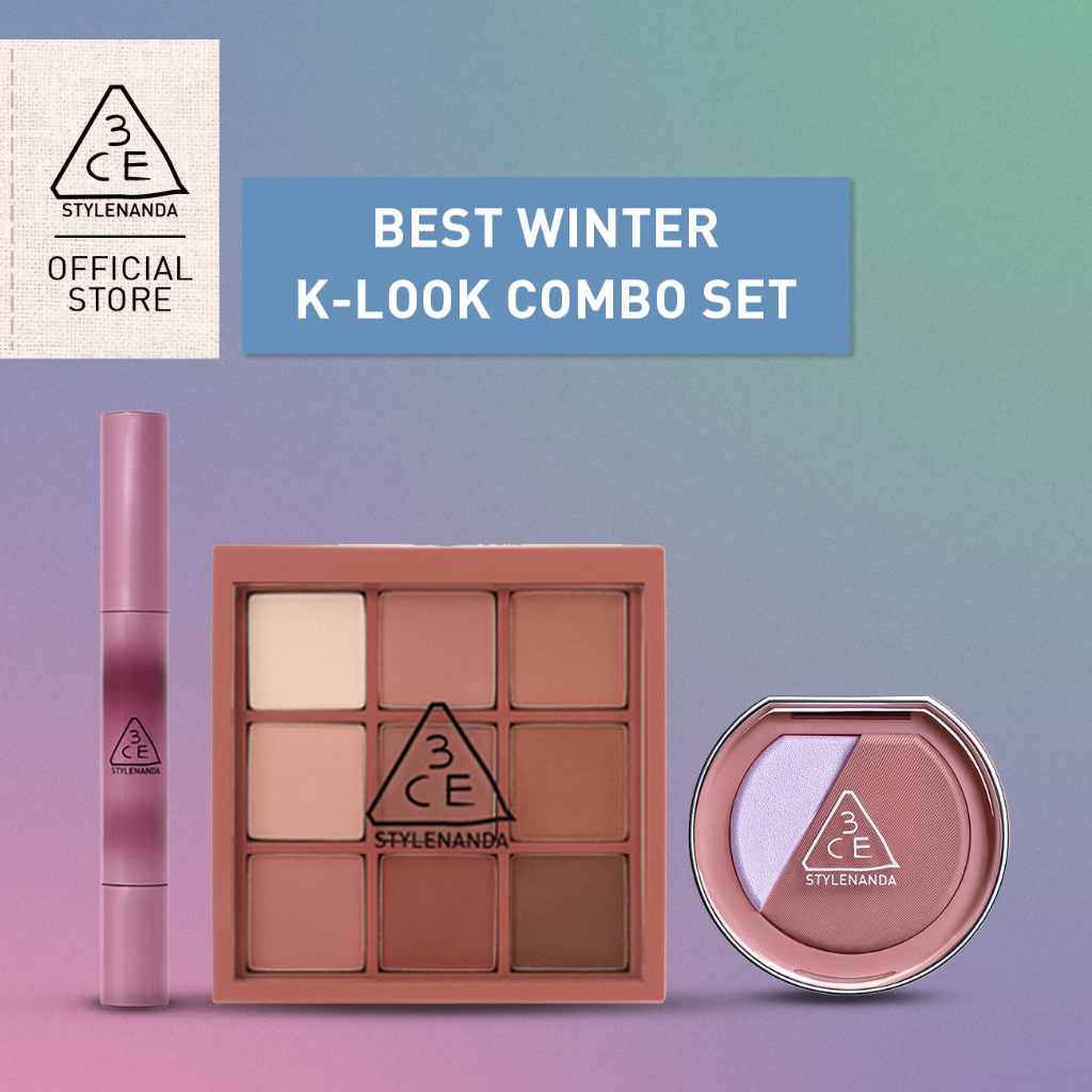 3CE Hue Are You - Winter Bundle (Shine Reflector Lipstick + Multi Eye ...