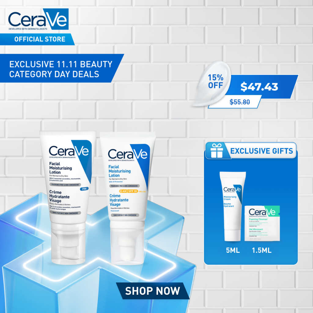 CeraVe Daily Skincare Facial Set | Shopee Singapore