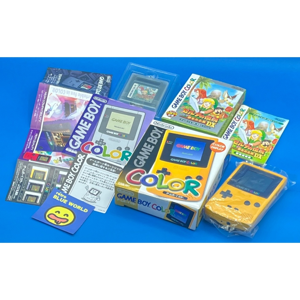 Lot 2 game Boy color Console ( Yellow BOX ) The Legend of Zelda ...