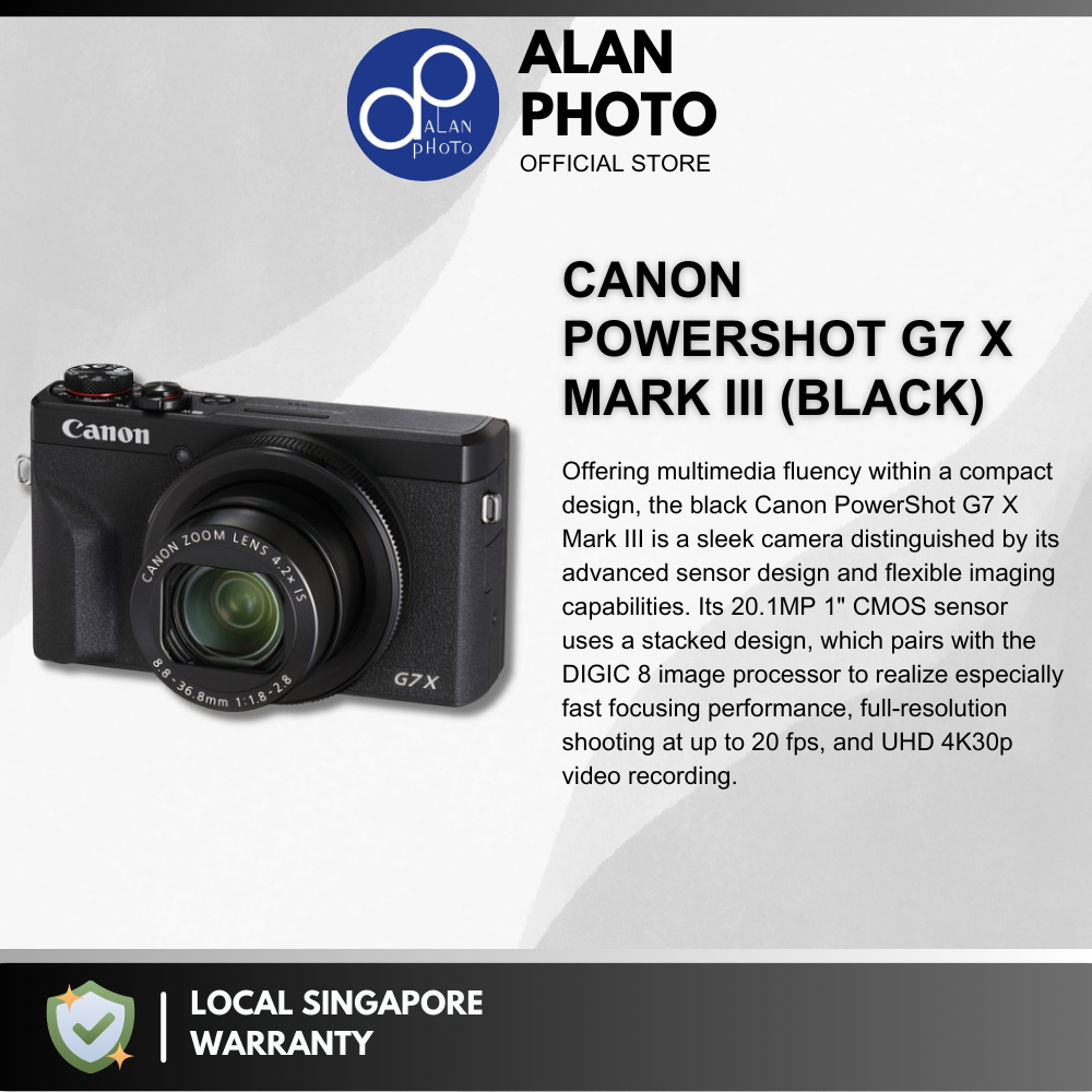 Canon PowerShot G7X Mark III G7x III | Canon Singapore Warranty