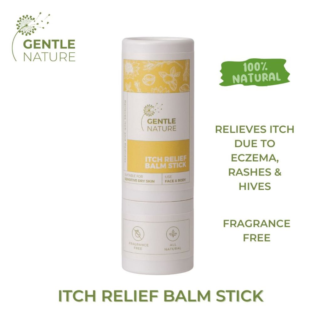 GENTLE NATURE Itch Relief Balm Stick - For Eczema Itch, Rashes and ...
