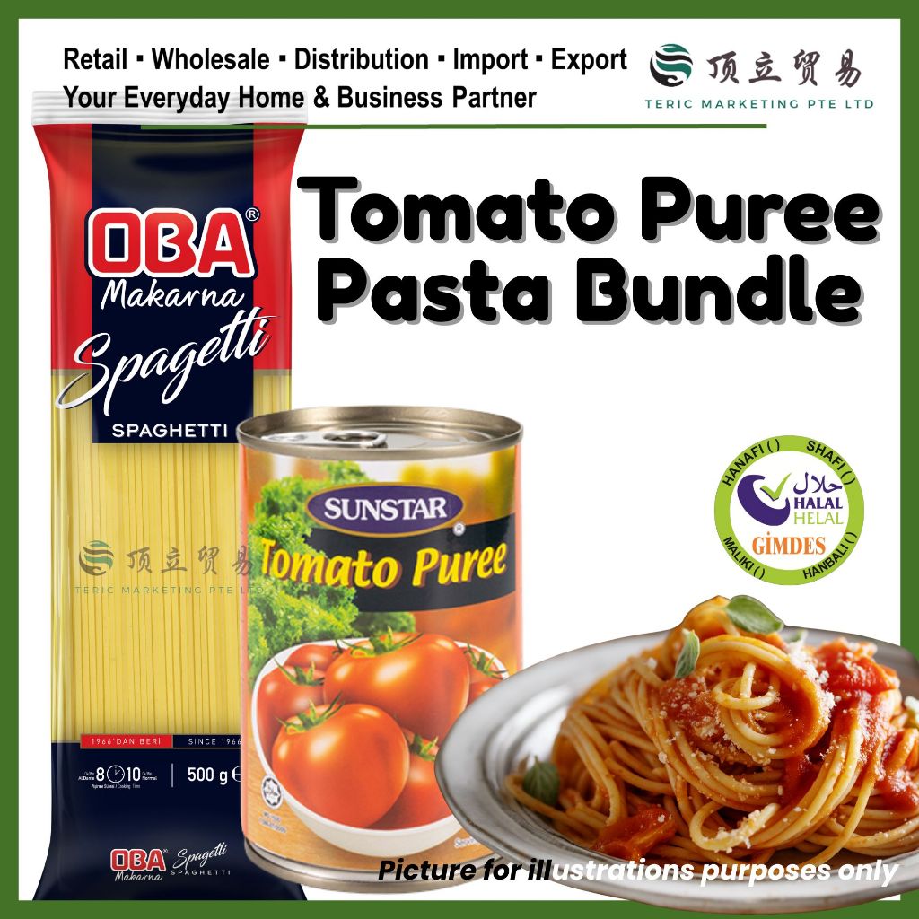 [SG Bundle] Sunstar Tomato Puree Pasta Bundle | OBA Makarna Maraconi ...