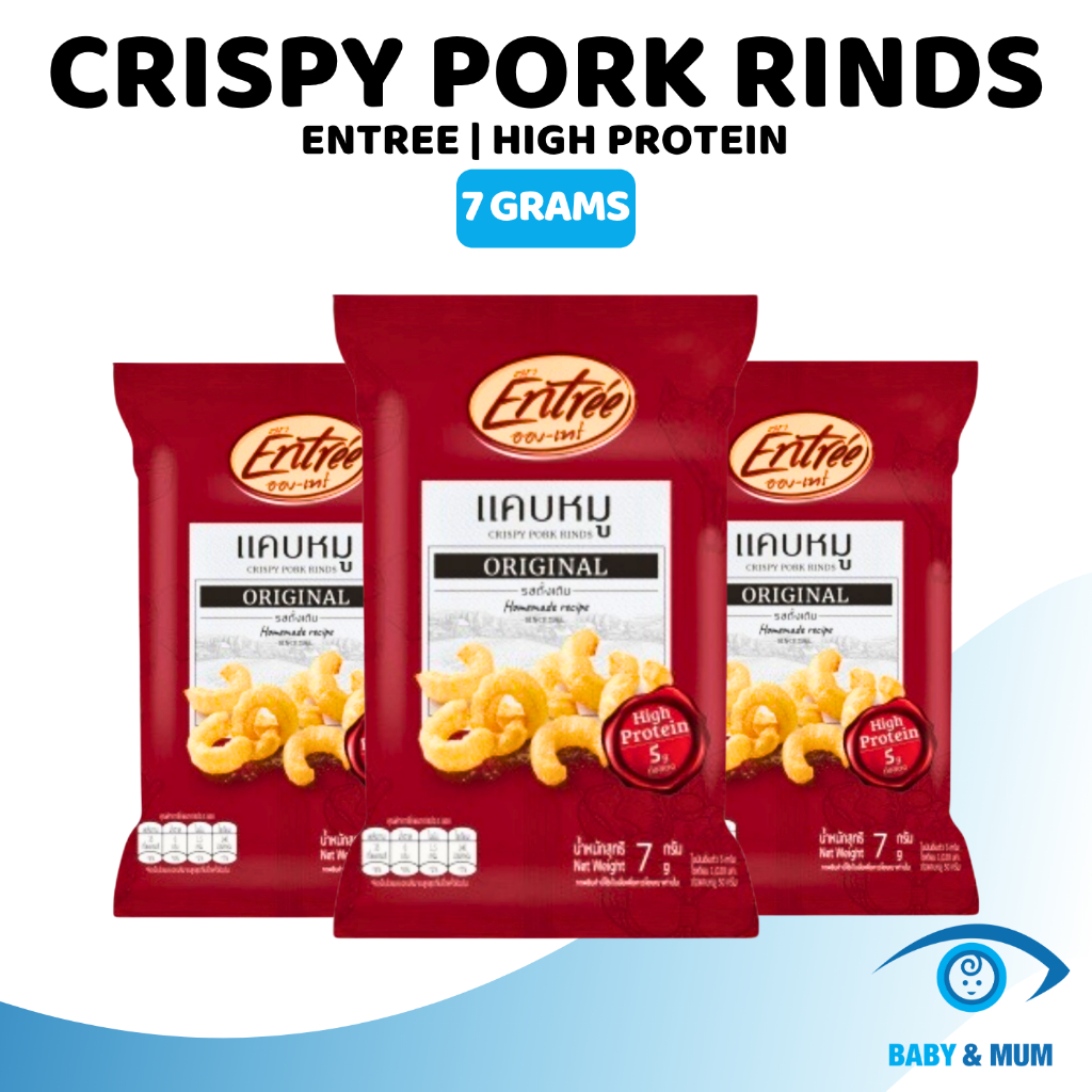 Entrée Thai Crispy Pork Rinds Keto High Protein Snacks Crunchy Pop ...