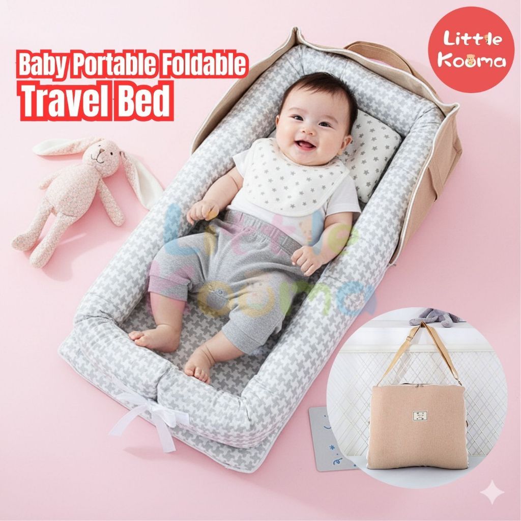 Ready Stock Baby Cot Portable Foldable Travel Bed | Newborn Sleeping ...