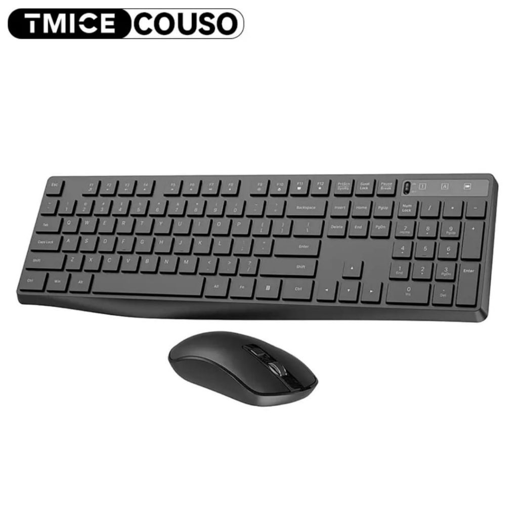 Full Size 104 Keys 2.4G Office Silent Computer Keyboard Multimedia ...