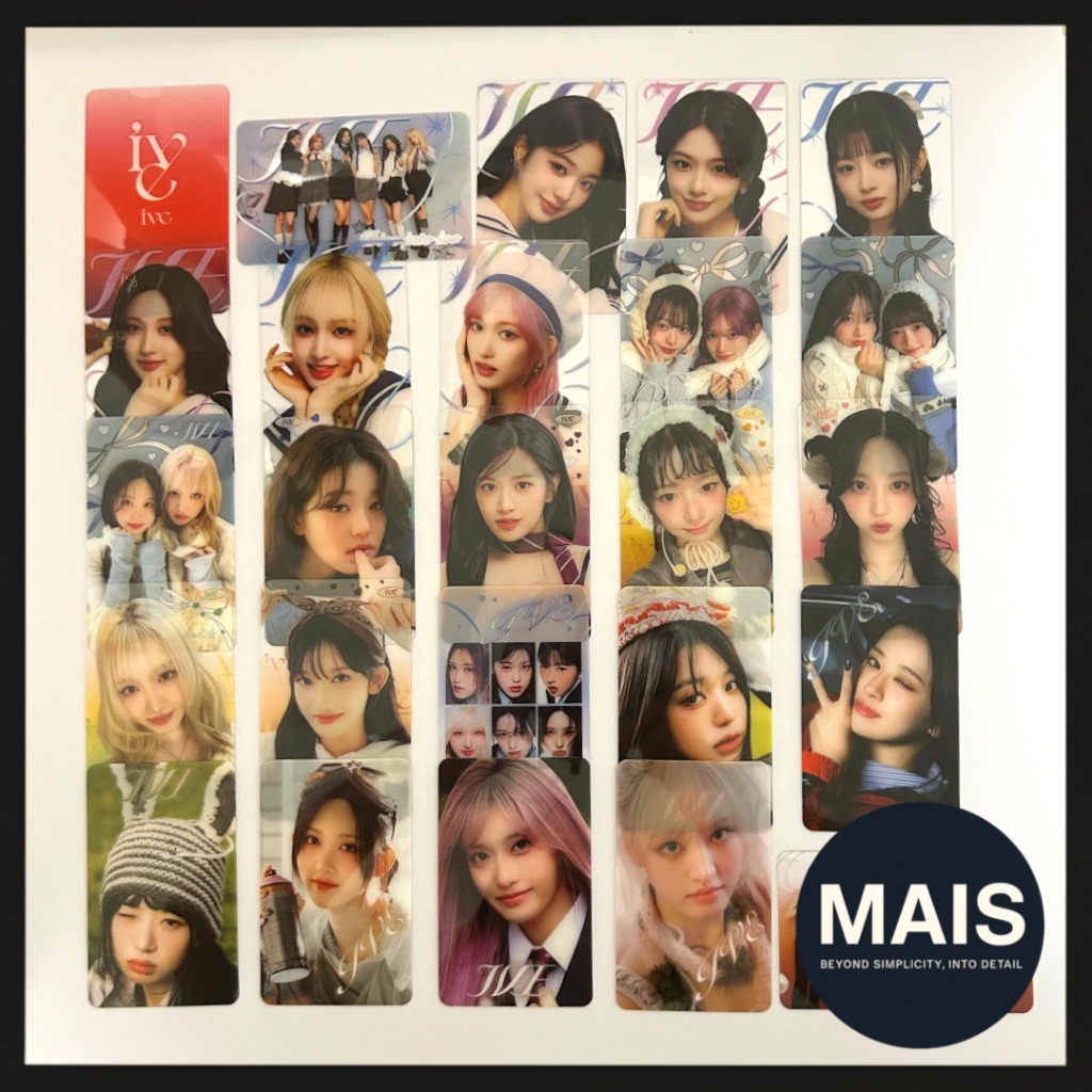[IVE] Transparent Photocard Set (25pcs) / K-pop Fan-Made Photo ...