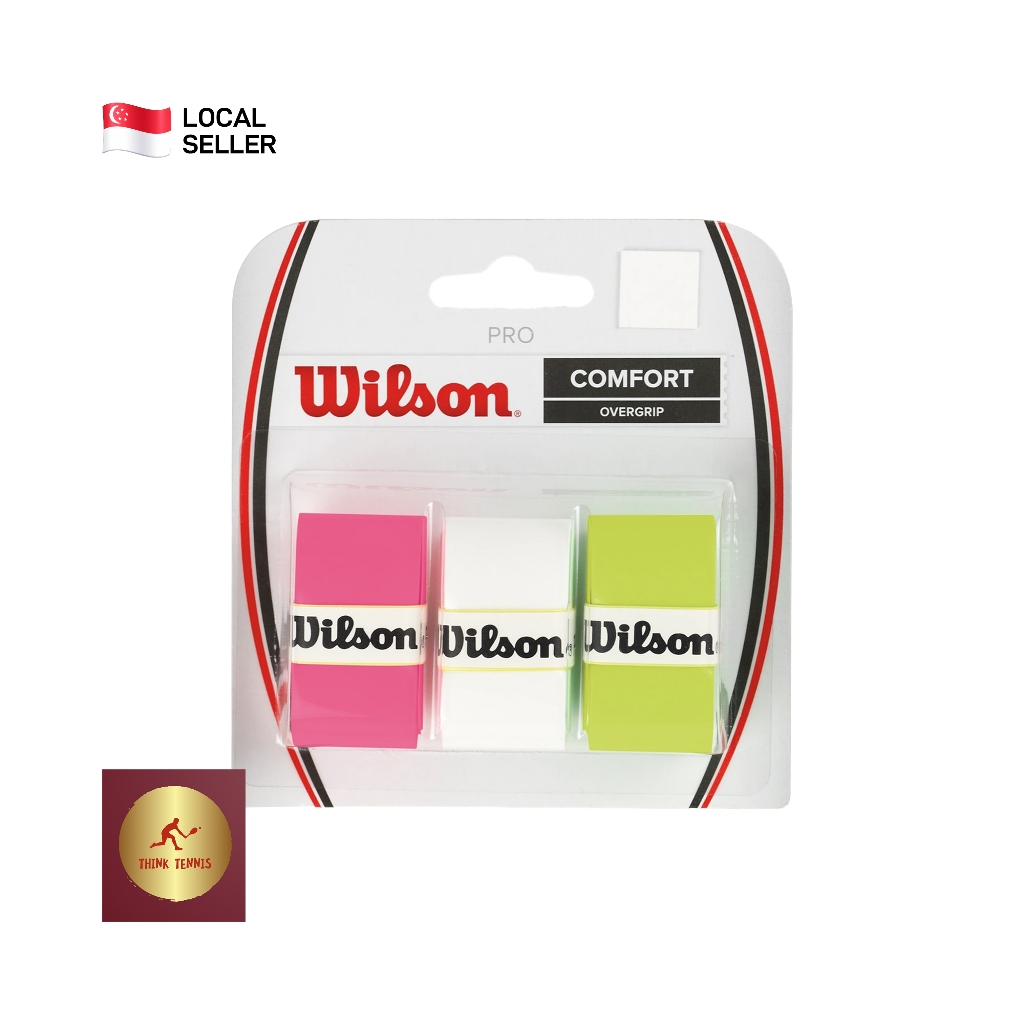 Wilson Pro Overgrip 3 Pack (Blade/Orange/Optic Pink/Assorted) | Shopee ...