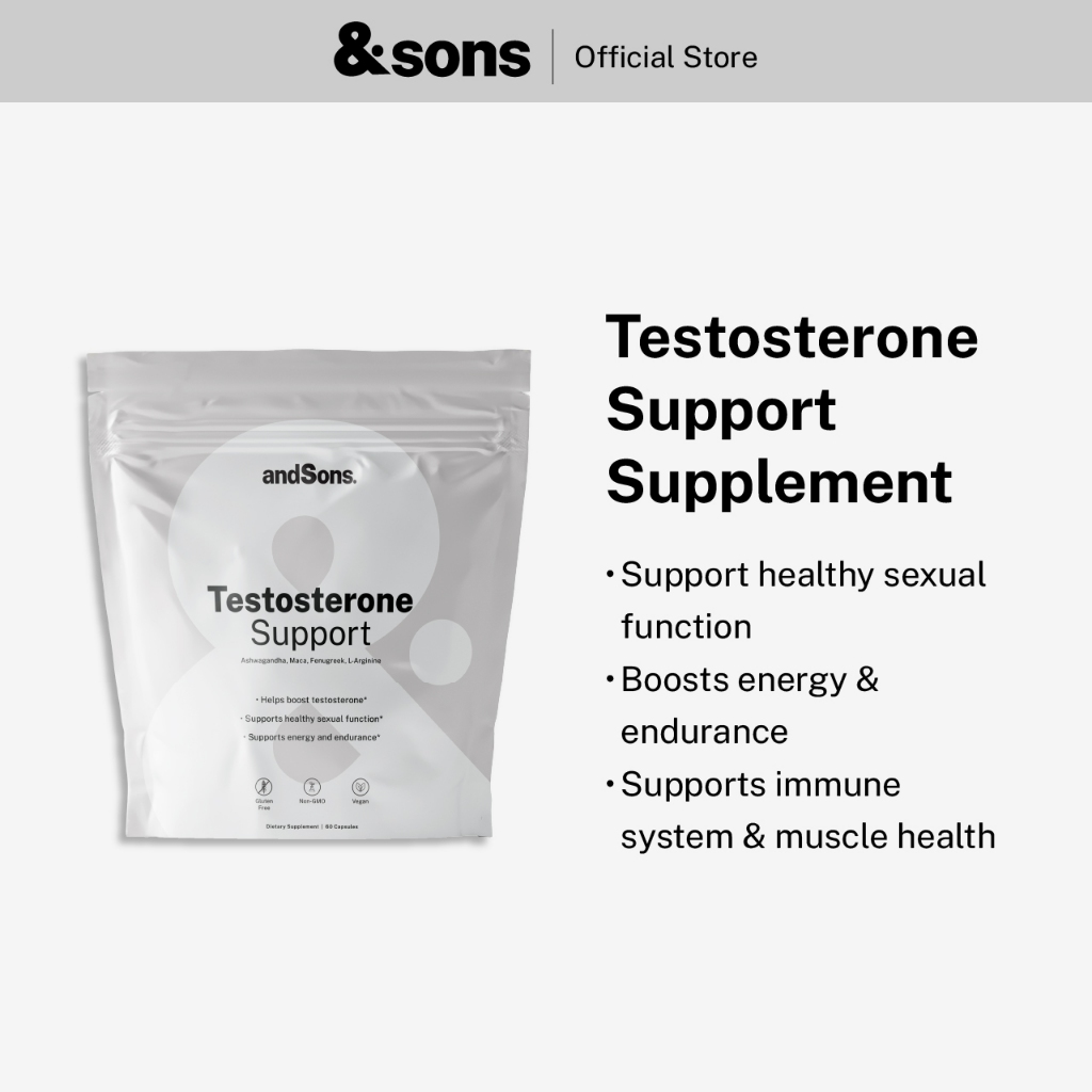 andSons Testosterone Support Supplement | Boost Vitality, Energy ...