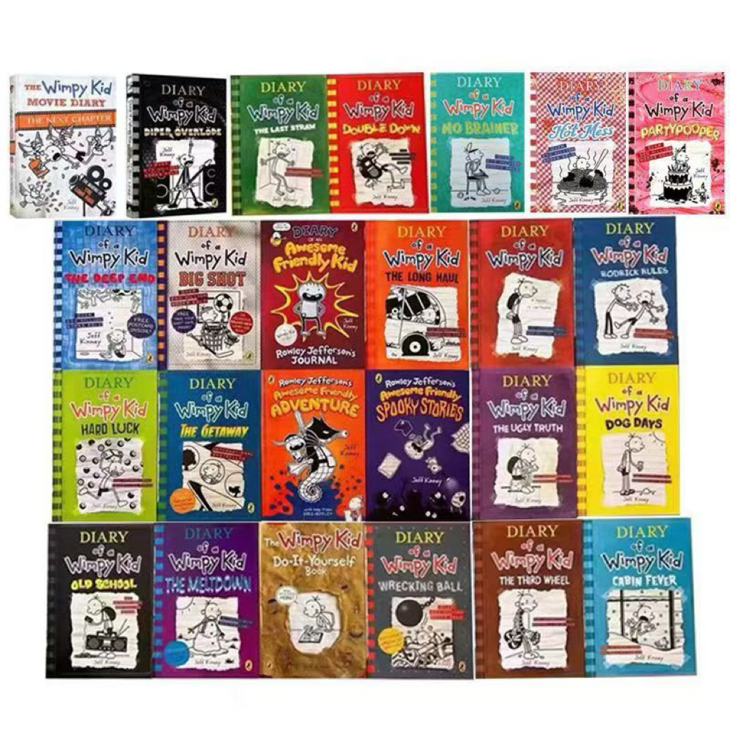 SG）Diary of a Wimpy Kid 25 Books Collection Box Set by Jeff