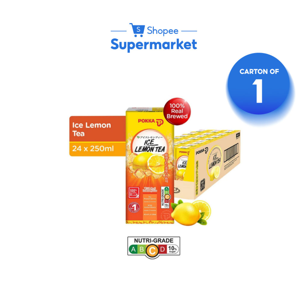 [1 Carton] Pokka Ice Lemon Tea (24x250ml) | Shopee Singapore
