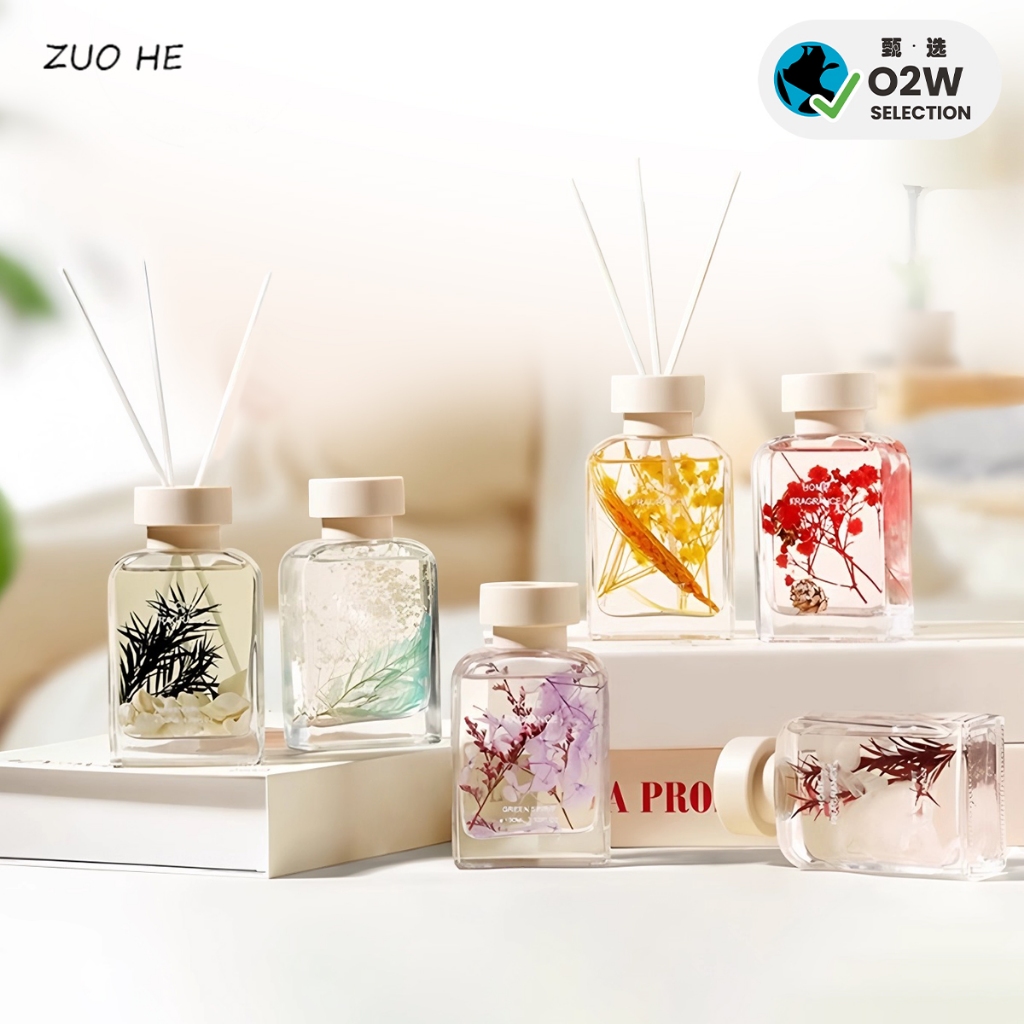 ZUOHE 100ml Thai Dried Floral Reed Diffuser – Natural Lavender ...