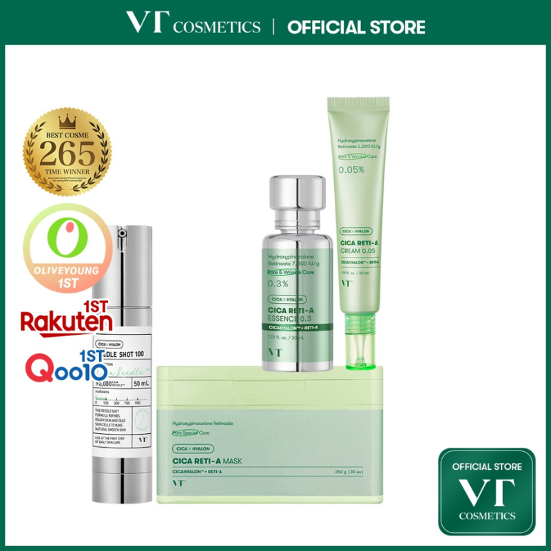 [VT] REEDLE SHOT Bundle Set(Reti-A Mask & Reti-A 0.3 essence & Reti-A ...