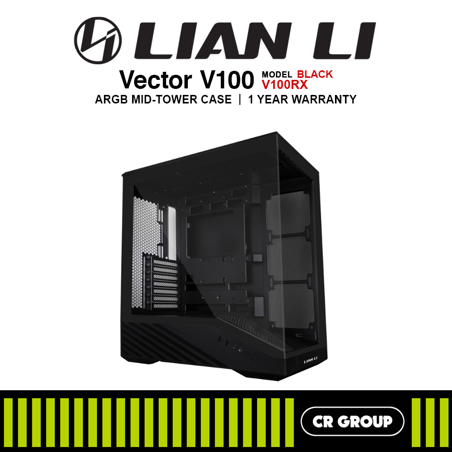 Lian Li Vector V100 / V100 MINI PC Case - 4x120mm ARGB PWM Fans Pre ...