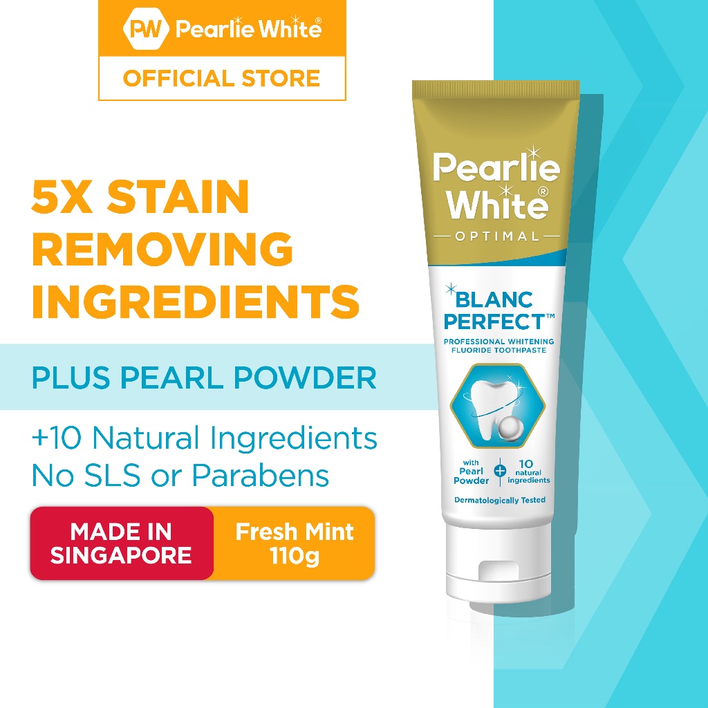 Pearlie White Optimal Blanc Perfect Professional Whitening Fluoride ...