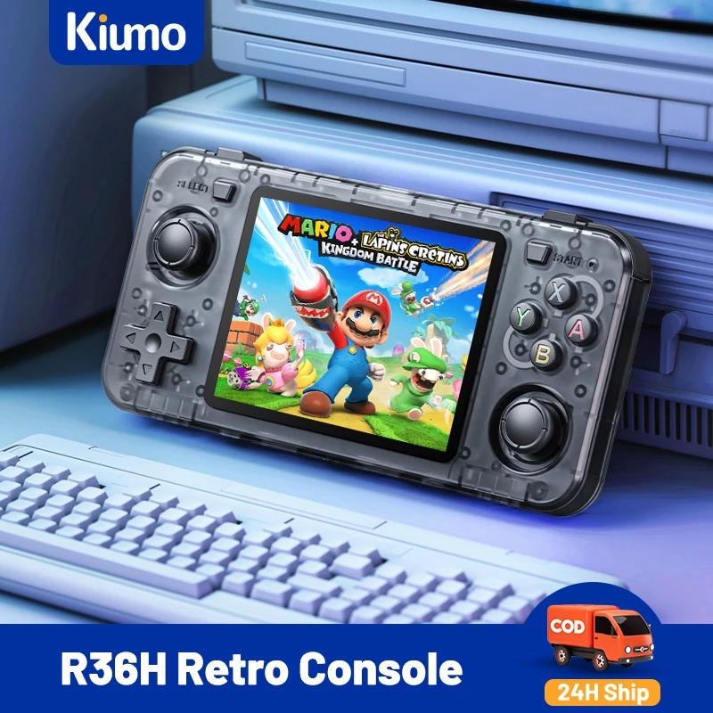 Kiumo R36H Retro Open-Source Linux System Handheld Console (64G/3.5 ...