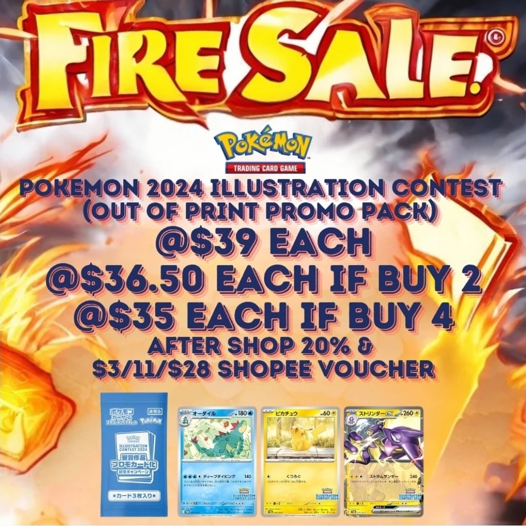 pokémon illustration contest 2024 promo cards Sealed Booster Pack 3 Promo Illustration Contest 2024
