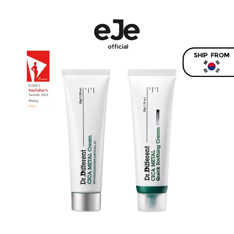 [Dr.Different] CICA METAL Cream 2 Types | Shopee Singapore