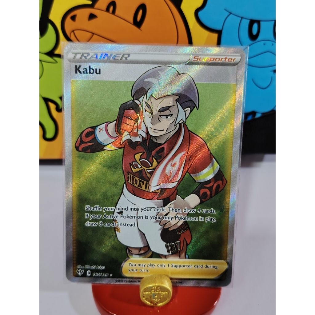 Kabu 186/189 SWSH03 Darkness Ablaze Full Art Secret Rare Singles Pokemon  TCG Trading Card Game | Shopee Singapore