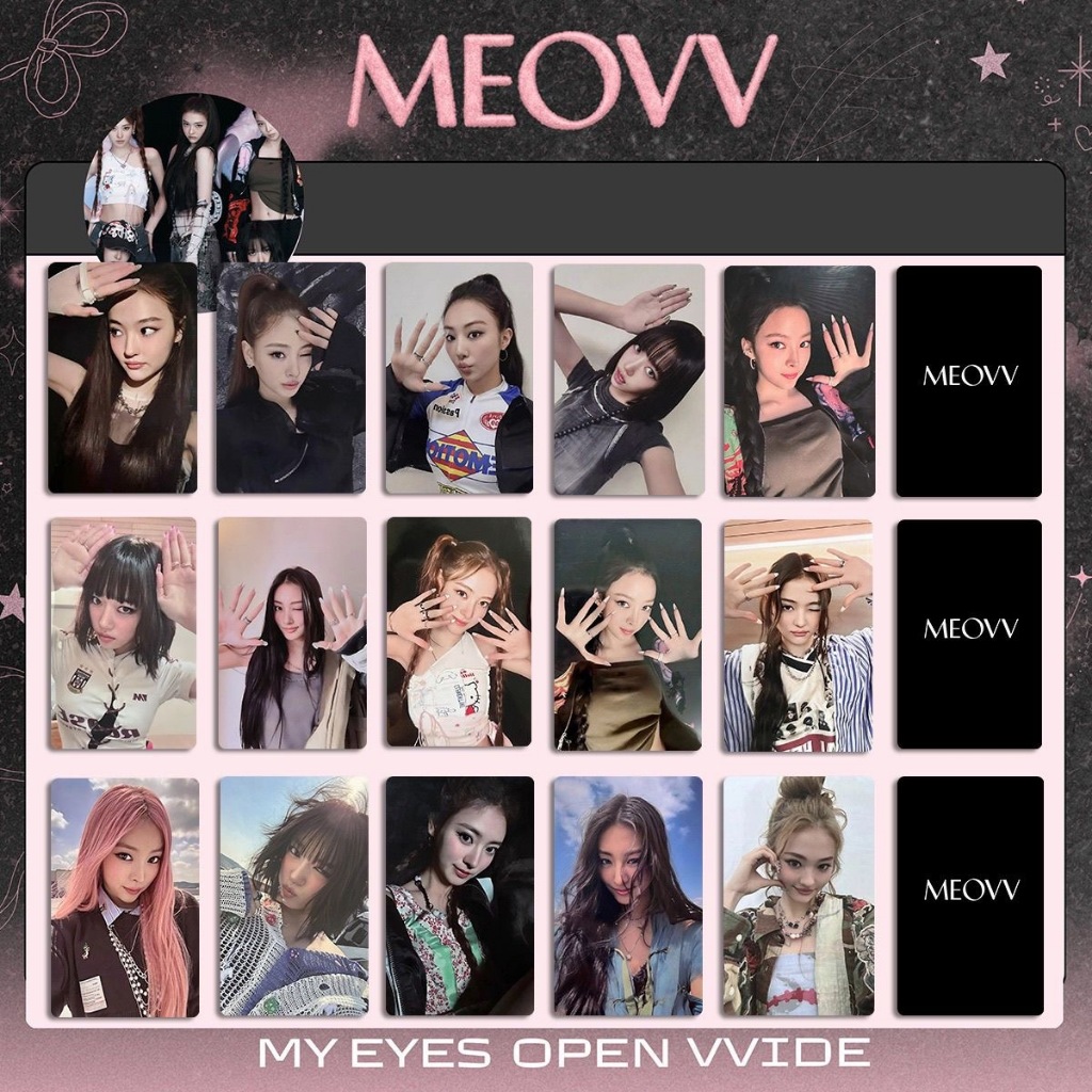 MEOVV “MY EYES OPEN” VVIDE broadcast photocard from the HANDS UP era ...