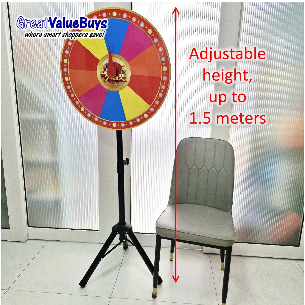 [SG stock] 30cm 50cm 60cm Spin the Wheel of Fortune Lucky Draw Spinning ...