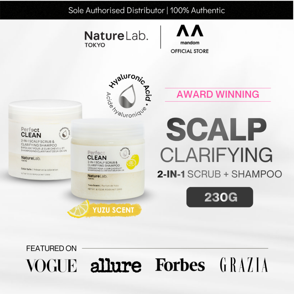 NatureLab Tokyo Perfect Clean 2-in-1 Scalp Scrub & Clarifying Shampoo ...