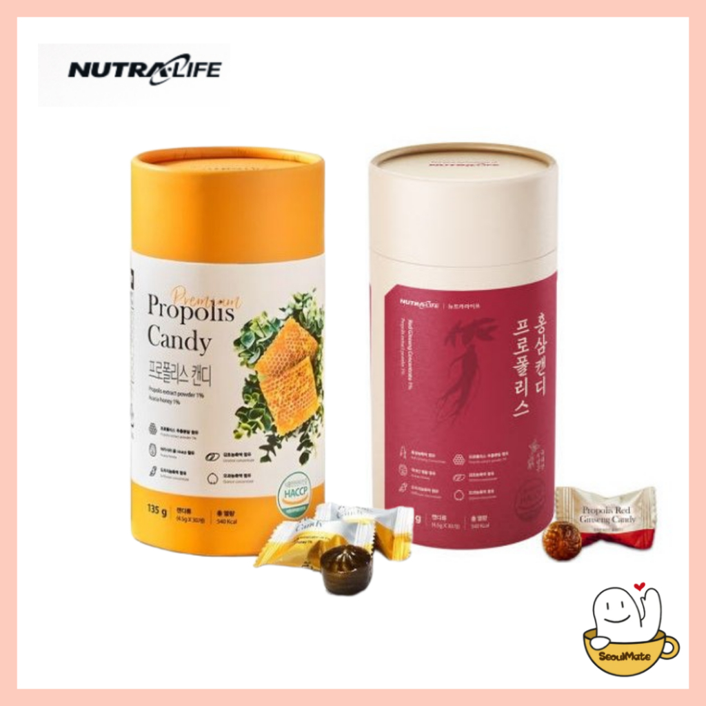 [NUTRALIFE] Premium Propolis Candy 135g (Original / Korean Red Ginseng ...