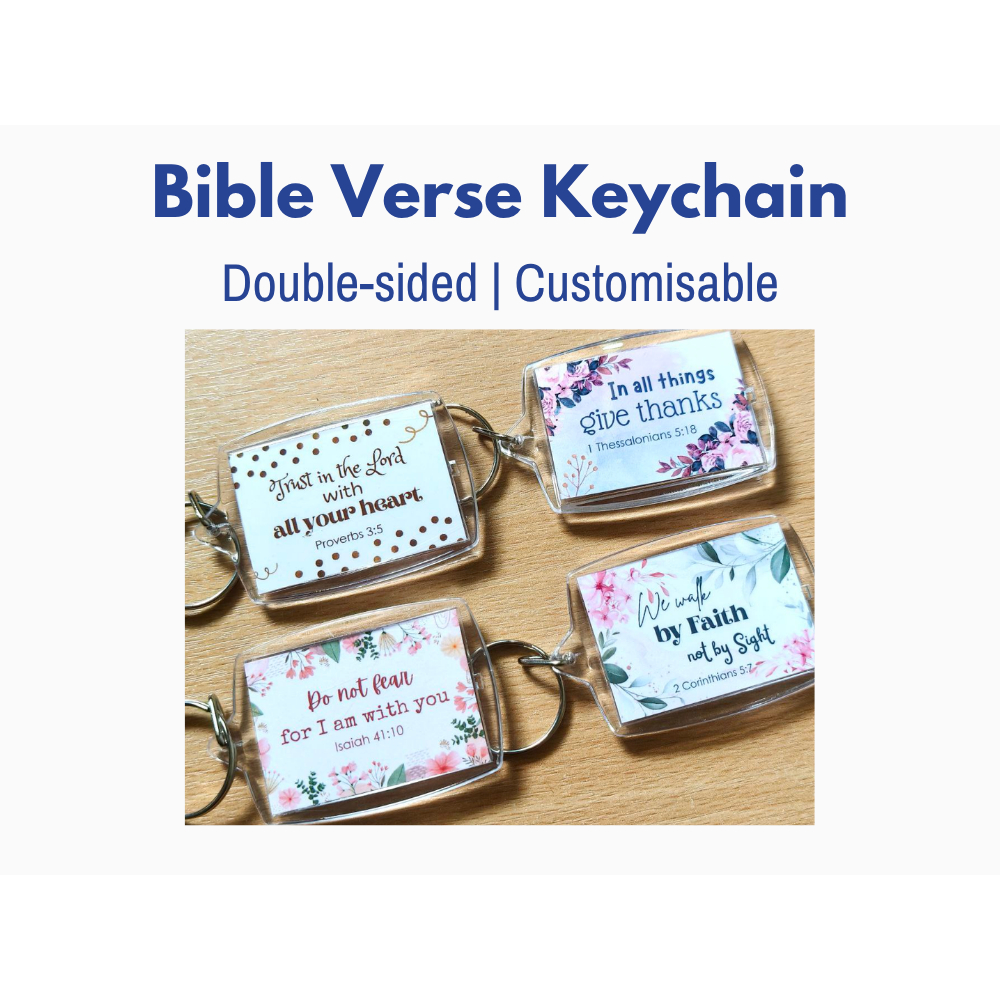 Bible Verses Christian Gift Ideas Customisable with Names Double-sided ...
