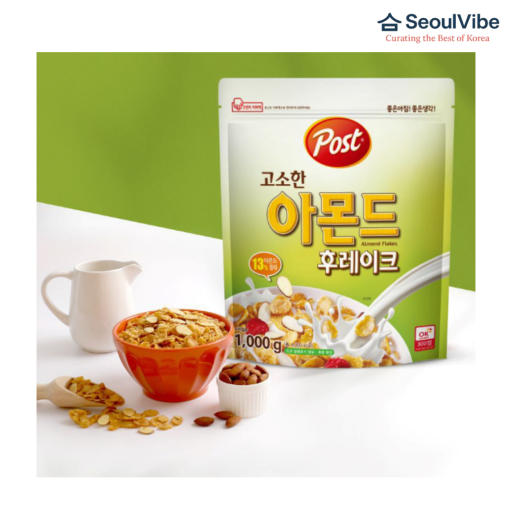 Post Crunchy Almond Flake Cereal – Nutty Breakfast Cereal with Whole ...