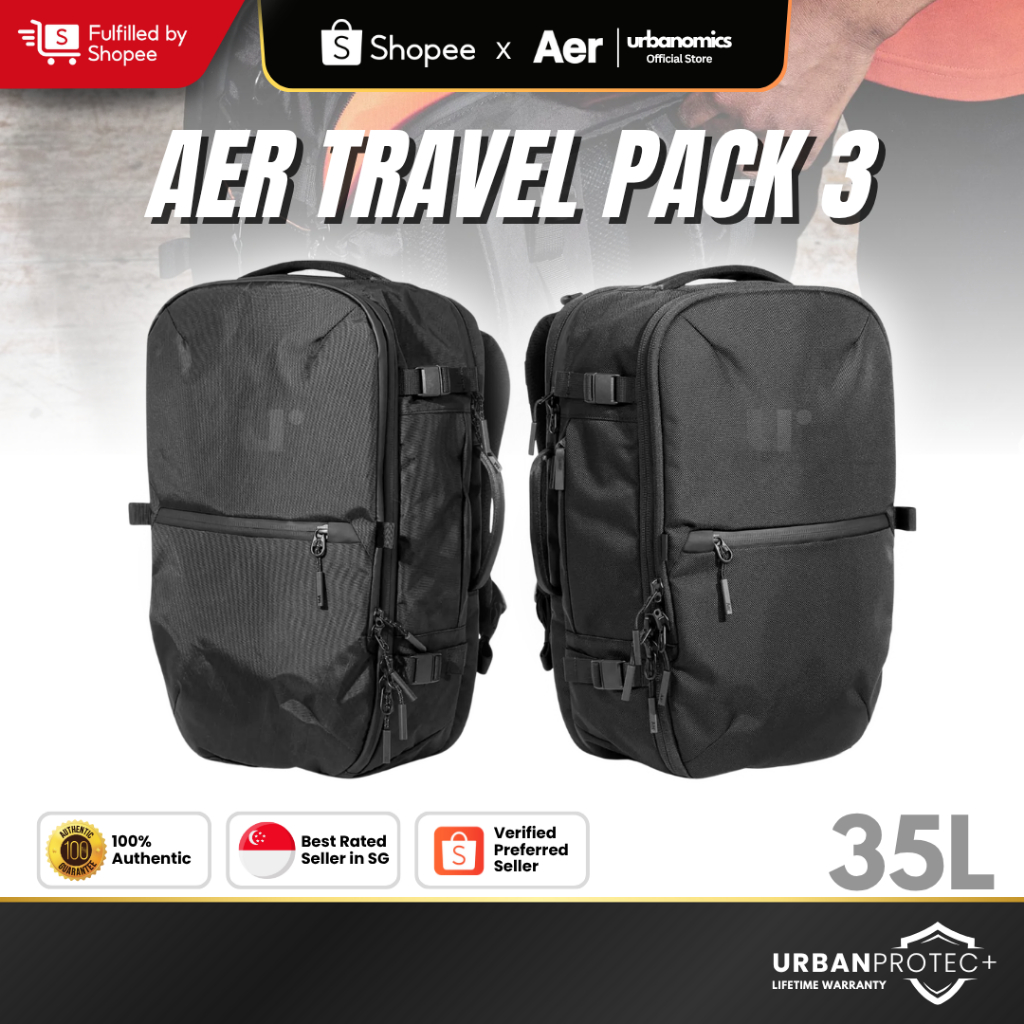 Flight Pack Travel Pack Aer Authentic Aer Travel Pack (35L) Cordura/X-Pac  Backpack Travel Carry-On Large Capacity Men 16" Laptop| Light Shopee  Singapore